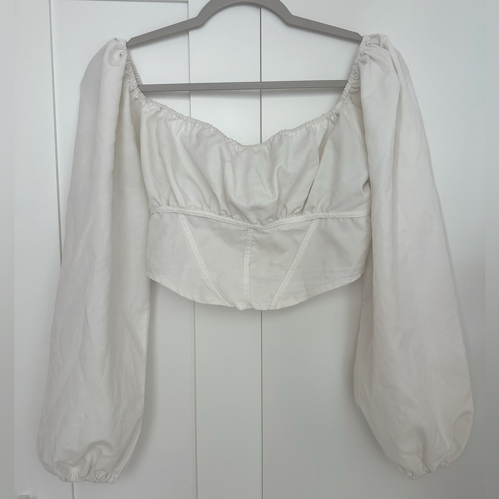 SHEIN Medium White Corset Top
